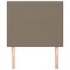 vidaXL Kopfteil Taupe 80x5x118/128 cm Stoff