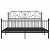vidaXL Bettgestell Schwarz Metall 200x200 cm