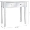 vidaXL Verspiegelter Schminktisch mit Hocker MDF und Glas