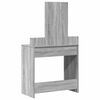 vidaXL Schminktisch Graues Sonoma 79 x 41 x 140 cm Holzwerkstoff