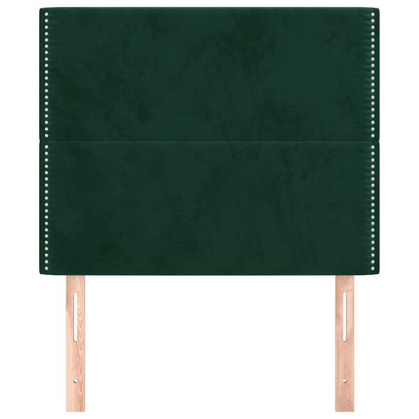 vidaXL Kopfteil Dunkelgr&uuml;n 90x5x118/128 cm Samt