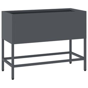 vidaXL Hochbeet Gartenpflanzer Anthrazit 60 x 26 x 45 cm Stahl