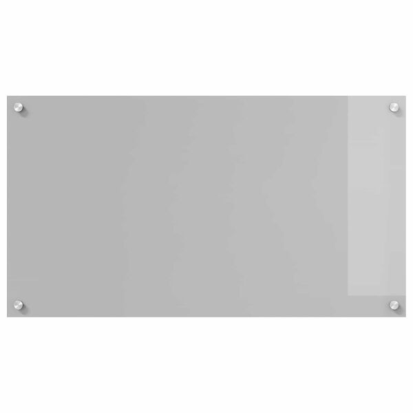 vidaXL K&uuml;chenr&uuml;ckwand Hellgrau 90 x 50 cm Geh&auml;rtetes Glas