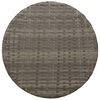 vidaXL 3-tlg. Bistro-Set mit Kissen Grau Poly Rattan