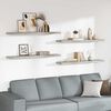 vidaXL Schweberegale 4 Stk. Betongrau 120x23,5x3,8 cm MDF