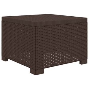 vidaXL 1-Sitzer Garten-Sofa Rattan-Look PP Braun