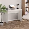 vidaXL Schreibtisch Hochglanz-Wei&szlig; 90x40x72 cm Holzwerkstoff