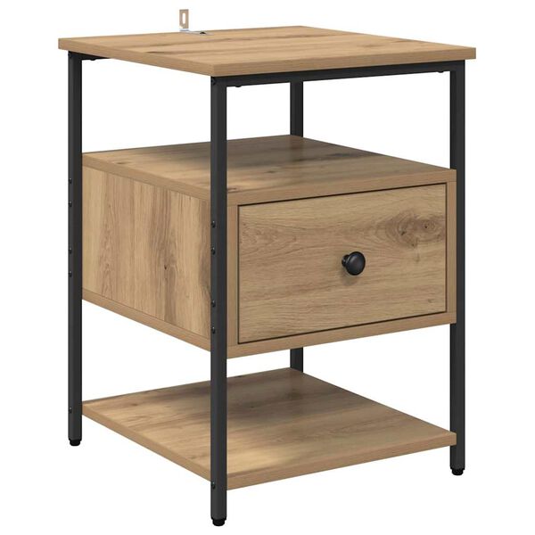 vidaXL Nachttisch Artisan-Eiche 40 x 42 x 56 cm Holzwerkstoff