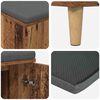 vidaXL Flurbank mit Kissen mit Speicher Altholz 60 x 38 x 46 cm