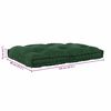 vidaXL Pallet Sofa Kissen Gr&uuml;n 120 x 80 x 12 cm Stoff