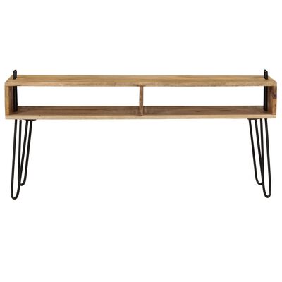 vidaXL TV-Tisch Massivholz Mango 110x35x45 cm