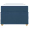 vidaXL Bettrahmen mit Matratze Blau 100 x 200 cm Stoff
