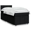 vidaXL Boxspringbett mit Matratze Schwarz 100x200 cm Stoff