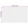 vidaXL Teppich Rechteckig Natur 60x100 cm Bambus