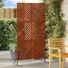 vidaXL Sichtschutz Grau 100 x 50 x 180 cm Stahl