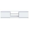 vidaXL TV-Schrank mit LED-Leuchten Wei&szlig; 140x40x36 cm