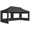 vidaXL Profi-Partyzelt Faltbar mit W&auml;nden Aluminium 6&times;3m Anthrazit