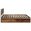 vidaXL Bettrahmen Altholz 200 x 200 cm Massives Kiefernholz