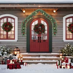 vidaXL Weihnachtsgirlande mit Kugeln und LED-Leuchten 5 m