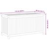 vidaXL Gartenbox 114x50x58 cm Massivholz Teak