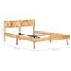 vidaXL Massivholzbett Mango 120x200 cm