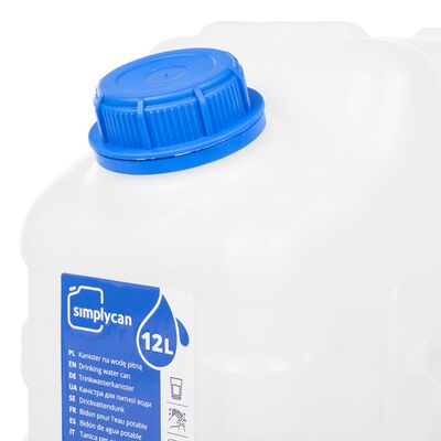 vidaXL Wasserbehälter mit Hahn Transparent 10 L Kunststoff