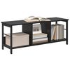 vidaXL B&uuml;cherregal Schwarz Eichen-Optik 102 x 32 x 40,5 cm