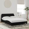 vidaXL Bettgestell "Dover" Schwarz 120x200 cm Samt