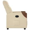 vidaXL Relaxsessel Elektrisch Creme Stoff