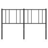 vidaXL Kopfteil Metall Schwarz 120 cm