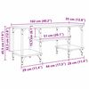 vidaXL TV-Schr&auml;nk Altholz 102 x 35 x 45,5 cm Verbundholz und Eisen