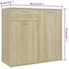 vidaXL Sideboard Sonoma-Eiche 160x36x75 cm Holzwerkstoff