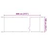 vidaXL Senkrechtmarkise Hellgr&uuml;n 100x800 cm Oxford-Gewebe