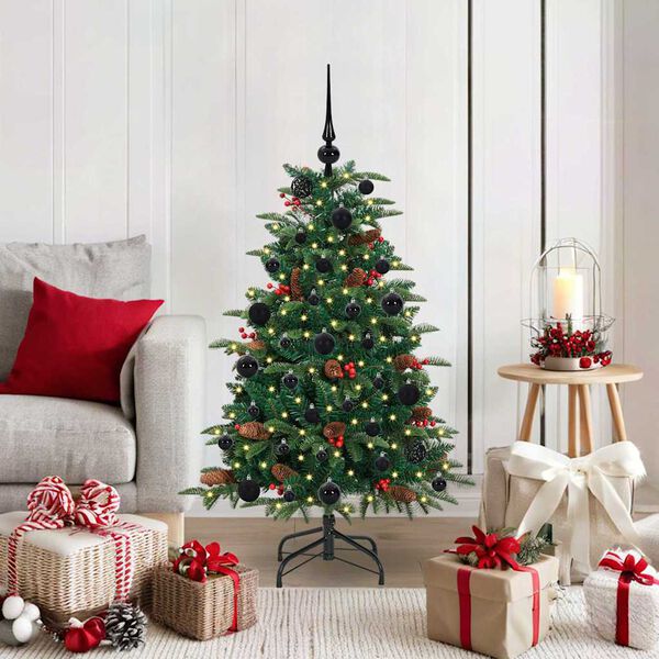 vidaXL K&uuml;nstlicher Weihnachtsbaum mit 150 LEDs mit St&auml;nder Gr&uuml;n 120 cm