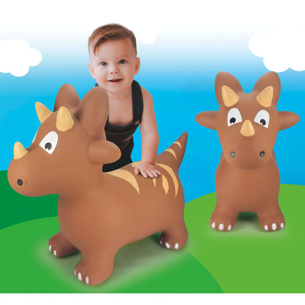 JAMARA H&uuml;pftier mit Pumpe Dino Braun