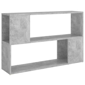 vidaXL B&uuml;cherregal Betongrau 100x24x63 cm Holzwerkstoff