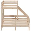 vidaXL Etagenbett 80x200/140x200 cm Massivholz Kiefer