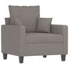 vidaXL Sessel Taupe 60 cm Stoff