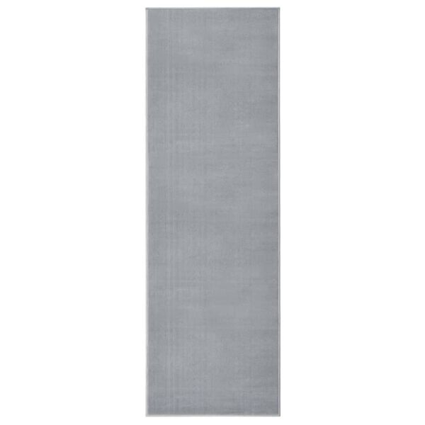 vidaXL Teppichl&auml;ufer BCF Grau 60x200 cm