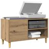 vidaXL Plattenschrank Artisan-Eiche 84,5x38x48 cm Holzwerkstoff