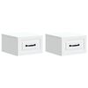 vidaXL Wandmontierter Nachttisch 2 pcs Wei&szlig; 34,5 x 33 x 20 cm
