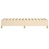 vidaXL Boxspringbettgestell Creme 90x190 cm Stoff