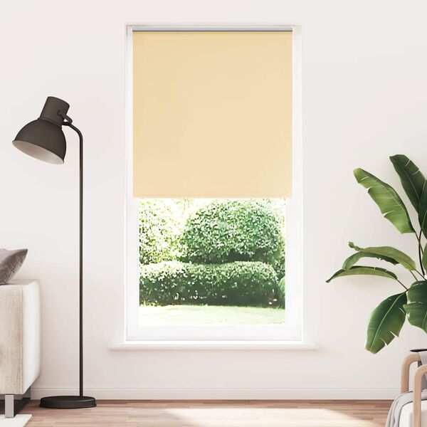 vidaXL Verdunkelungsrollo Beige 90x230cm Stoffbreite 85,7 cm Polyester