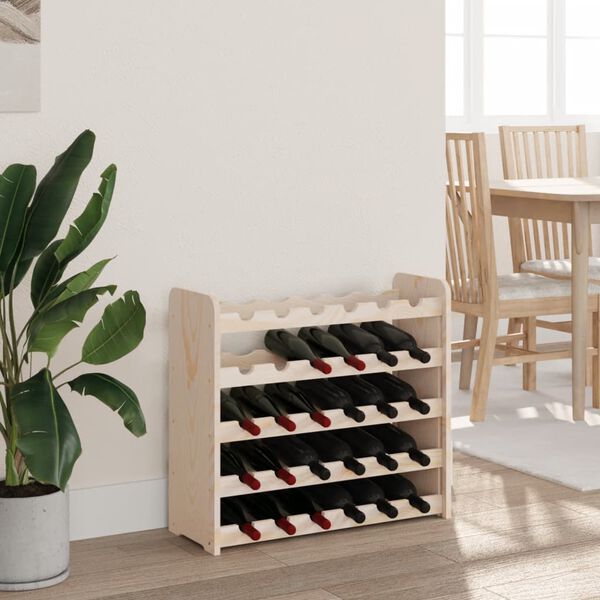 vidaXL Weinregal 67,5x25x60 cm Massivholz Kiefer