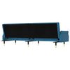vidaXL Schlafsofa mit Kissen Blau Samt