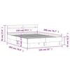 vidaXL Bettgestell mit Kopfteil LED-Beleuchtung Sonoma-Eiche 150x200cm