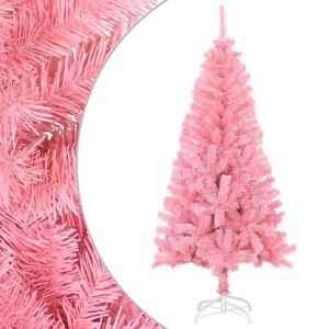 vidaXL K&uuml;nstlicher Weihnachtsbaum mit St&auml;nder Rosa 120 cm PVC