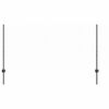 vidaXL Zaun mit Pfosten Grau 1 x 100 m Stahl und PVC