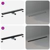 vidaXL Duschablauf 2-in-1 mit 360&deg; Siphon Schwarz 80 cm Edelstahl 304