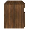 vidaXL TV-Schrank mit LED-Leuchten Braun Eichen-Optik 120x35x40 cm